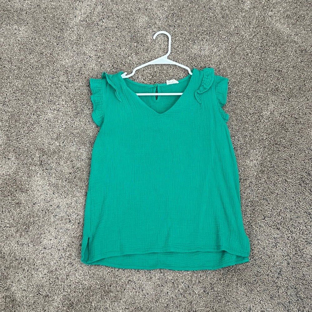 Green summer top